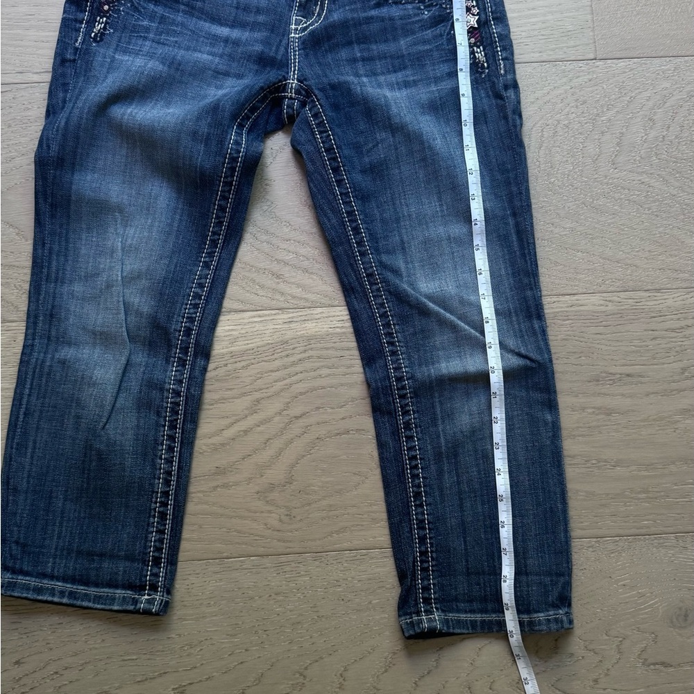 Miss Me Blue Straight Leg Jeans with Classic Indigo Wash